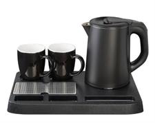 SET BOLLITORE ELETTRICO 0.8LT CON VASSOIO E 2