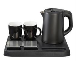SET BOLLITORE ELETTRICO 0.8LT CON VASSOIO E 2