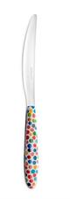 COLTELLO TAVOLA VERO CORIANDOLI POIS