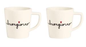 SET 2 TAZZA CAFFE' ESPRESSO SD BUONGIORNO