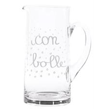 CARAFFA BROCCA VETRO SD CON BOLLE 1200ML