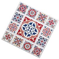 SOTTOPENTOLA CERAMICA+SUGHERO 20X20 DEC.FIORE