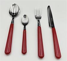 SERVIZIO POSATE COLORATE 24PZ BRIO ROSSO