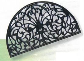 ZERBINO GOMMA GRIGLIATO MEZZALUNA 45X75