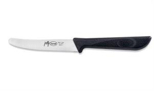 SET 6 COLTELLO TAVOLA LAMA DENTATA NERO