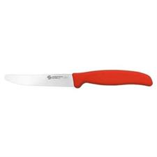 SET 6 COLTELLO TAVOLA LAMA DENTATA ROSSO