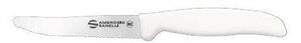 SET 6 COLTELLO TAVOLA LAMA DENTATA BIANCO