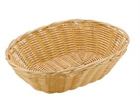 CESTINO PANE POLYRATTAN OVALE 23X16X6