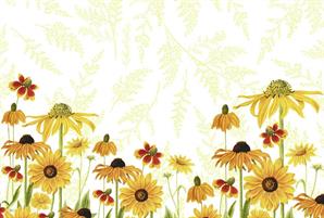 TOVAGLIETTA AMERICANA 43X29CM FIORI RANUNCOLI