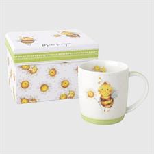 TAZZA MUG PORCELLANA API SCATOLA REGALO