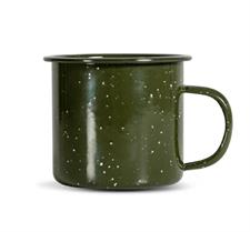 BICCHIEROTTO SMALTO VERDE PICCHIOLATO D.9XH.8CM