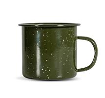 BICCHIEROTTO SMALTO VERDE PICCHIOLATO D.9XH.8CM