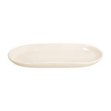 VASSOIO OVALE PORCELLANA RITUAL CREMA 30,5X17CM