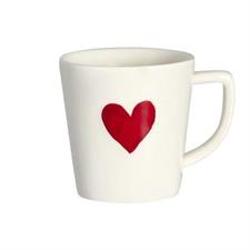 SET 2 TAZZA CAFFE' ESPRESSO SD CUORE ROSSO
