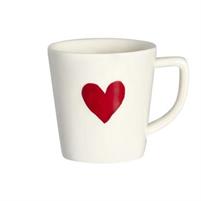 SET 2 TAZZA CAFFE' ESPRESSO SD CUORE ROSSO