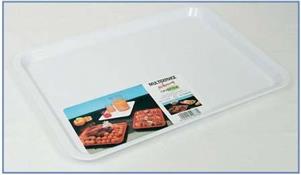 VASSOIO CATERING BIANCO 30X40X2CM PLASTICA