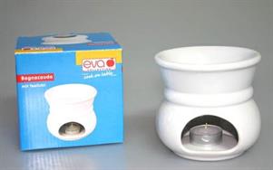 FORNELLINO BAGNACAUDA PORCELLANA BIANCO 11CM