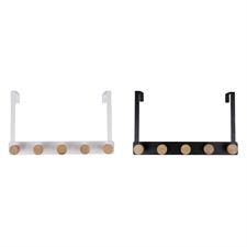 APPENDIABITI PORTA 5 GANCI BAMBU 33X8X18 2 ASS