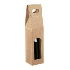 ASTUCCIO 1 BOTTIGLIA CARTONE RIGATO MARRONE