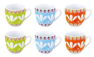 SET 6 TAZZE CAFFE' SENZA PIATTO ANITA
