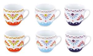 SET 6 TAZZE CAFFE' SENZA PIATTO ANITA