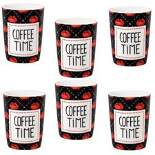 SET 6 CAFFEINO DECORATO
