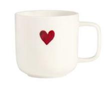 TAZZA MUG SD PORCELLANA CUORE ROSSO