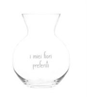 VASO FIORI VETRO I MIEI FIORI PREFERITI D20XH25