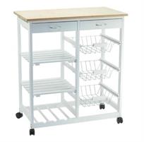 CARRELLO CUCINA REGINA 3 CESTI 2 PIANI 67X37X76