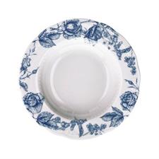 PIATTO FONDO VECCHIO VIENNA BLU ROSES 23CM