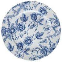 PIATTO PIANO VECCHIO VIENNA BLU ROSES 28CM