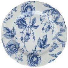 PIATTO FRUTTA VECCHIO VIENNA BLU ROSES 22CM