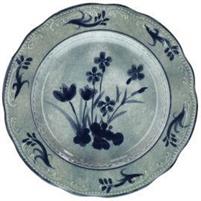 PIATTO FRUTTA VECCHIO VIENNA GRAY FLOWERS 22CM