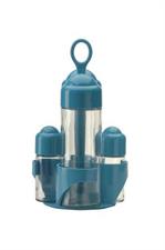 MENAGE PLASTICA JOLLY 4PZ COLOR. VETRO/PLASTICA