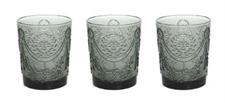 SET 3 BICCHIERI SAVOIA GRIGIO 320CC
