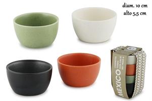 SET 4 COPPETTE TONDE ALTE MEXICO 10CM