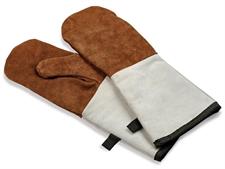 SET 2 GUANTI DA BARBECUE/FORNO IN PELLE 46CM