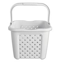 CESTA QUADRA PLASTICA ARIANNA 38X38H31