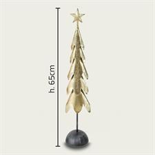 ALBERO ORO NATALE METALLO 65CM
