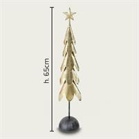 ALBERO ORO NATALE METALLO 65CM