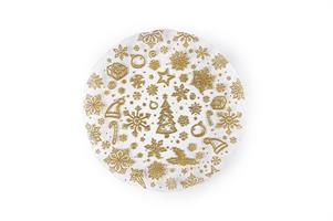 PIATTO PANETTONE GOLD 33CM