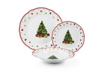 SERVIZIO PIATTI 18PZ CHRISTMAS EVE NATALE