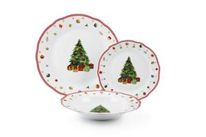 SERVITO PIATTI 18PZ CHRISTMAS EVE NATALE