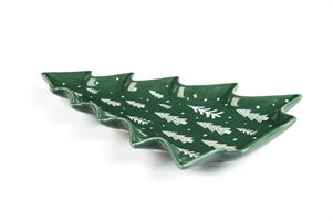 PIATTO A SERVIRE ALBERO WINTER GREEN
