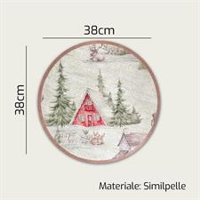 TOVAGLIETTA COLAZIONE NATALE TONDA 38CM