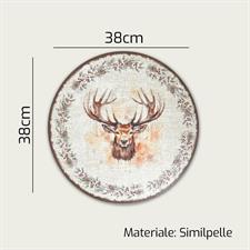 TOVAGLIETTA COLAZIONE NATALE TONDA 38CM