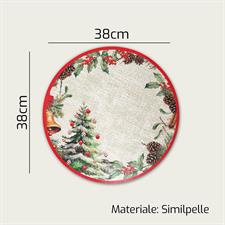 TOVAGLIETTA COLAZIONE NATALE TONDA 38CM