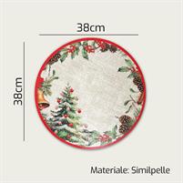 TOVAGLIETTA COLAZIONE NATALE TONDA 38CM