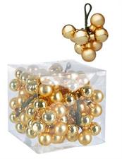 MAZZO 10 SFERE 2CM ORO LUCIDO E OPACO