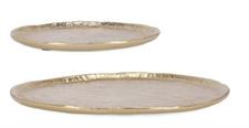 SET 2 PIATTI DECORATIVI SHEENY ORO